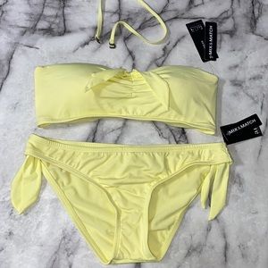 NWT a.n.a yellow bikini